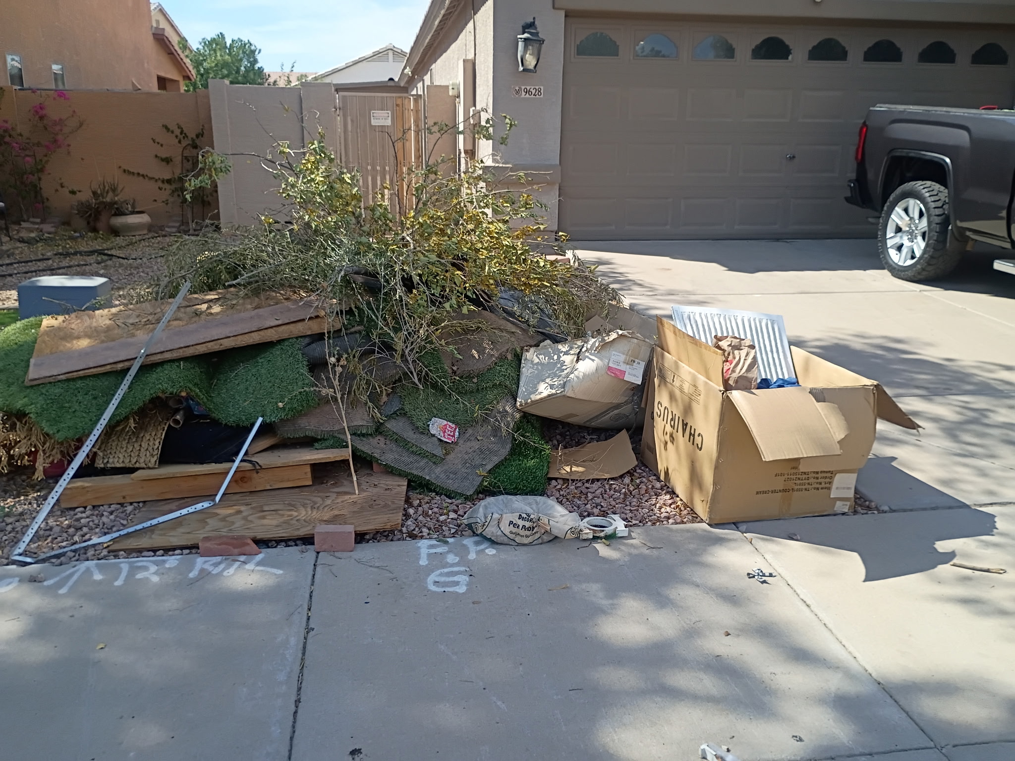 Recent residential cleanup before