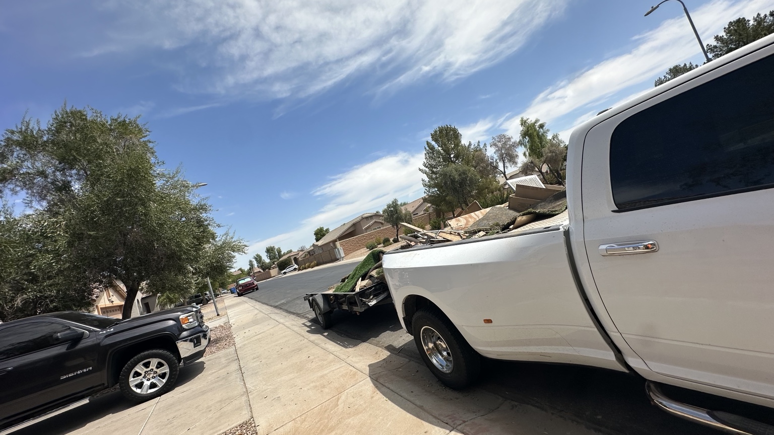 Recent cleanup loaded for hauling